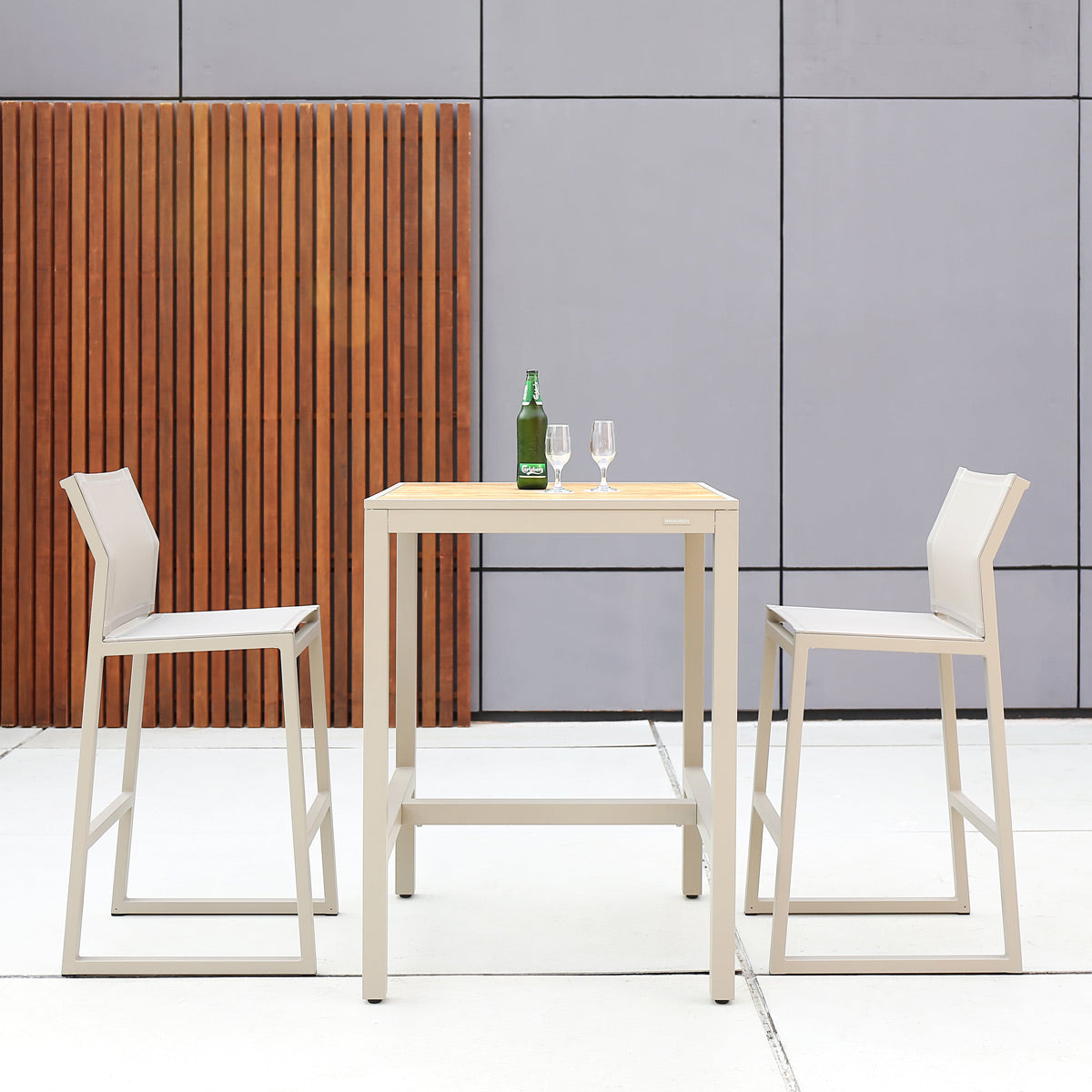Allux Counter Chair by Mamagreen, showing allux counter chairs in live shot.