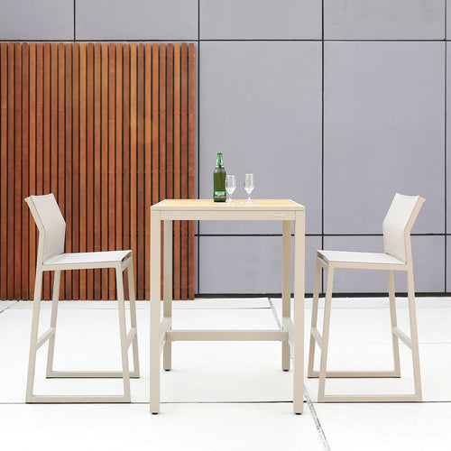 Allux Counter Chair by Mamagreen, showing allux counter chairs in live shot.