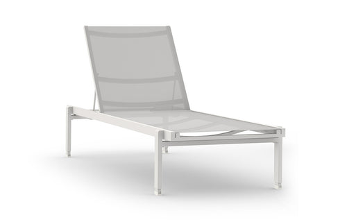 Allux Stackable Ledge Lounger by Mamagreen - Cotton Ultra Durable Aluminum, White Standard Batyline.