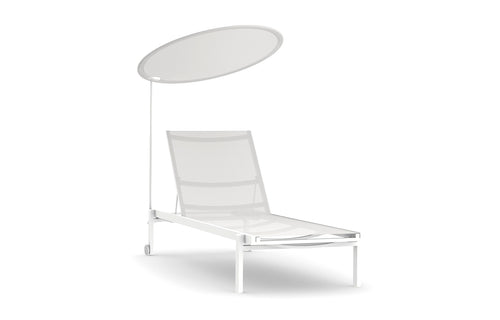 Allux Stackable Lounger with Shade by Mamagreen - Sand Category A, White Standard Batyline.