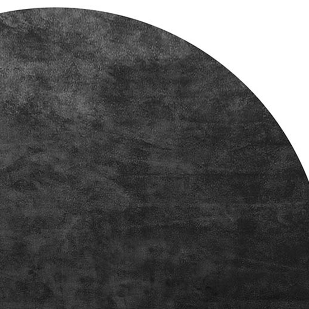 Alta La Praiola ALP35 Rug by Second Studio, showing closeup view of alta la praiola alp35 rug by second studio in black, mid grey & silver.