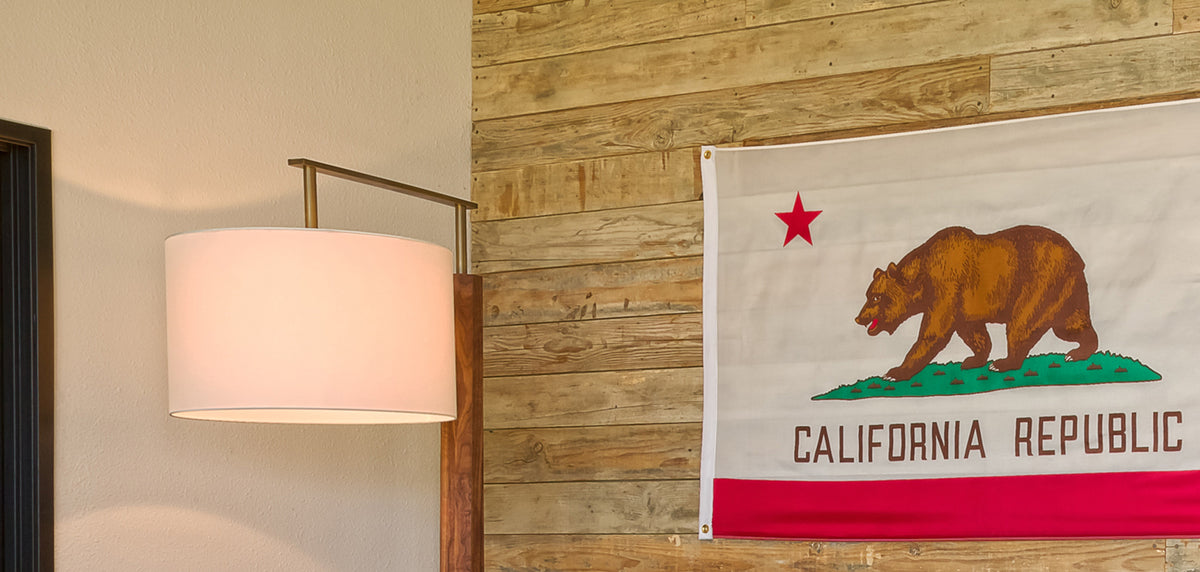 Altus Floor Lamp by Cerno, showing closeup view of altus floor lamp in live shot.