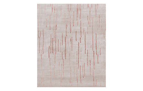 Amabuki AI36 Rug by Second Studio - Light Taupe & Terracotta.