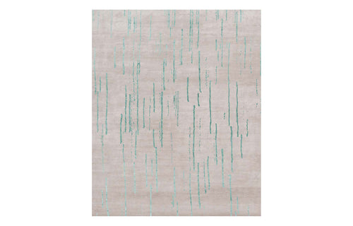 Amabuki AI37 Rug by Second Studio - Light Taupe & Light Turquoise.