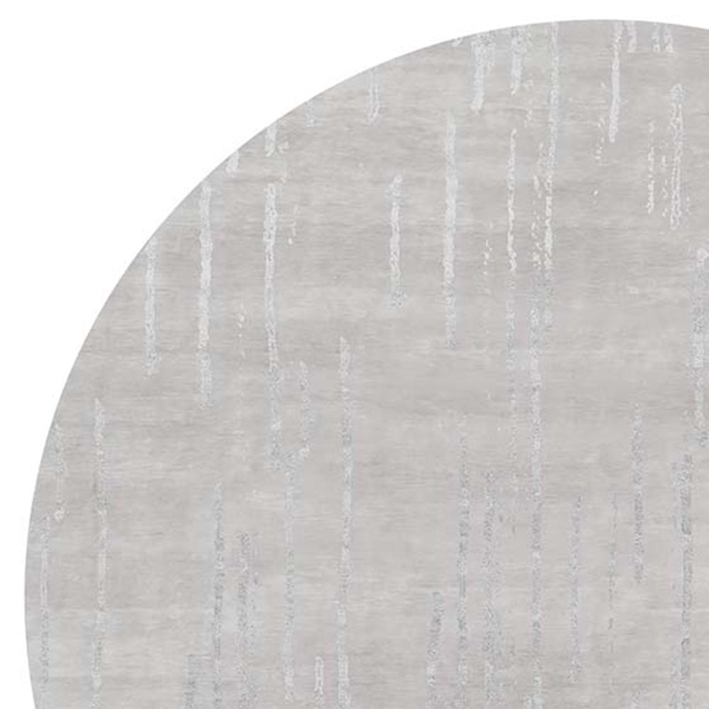 Amawago AO60 Rug by Second Studio, showing closeup view of amawago ao60 rug by second studio in grey & silver.