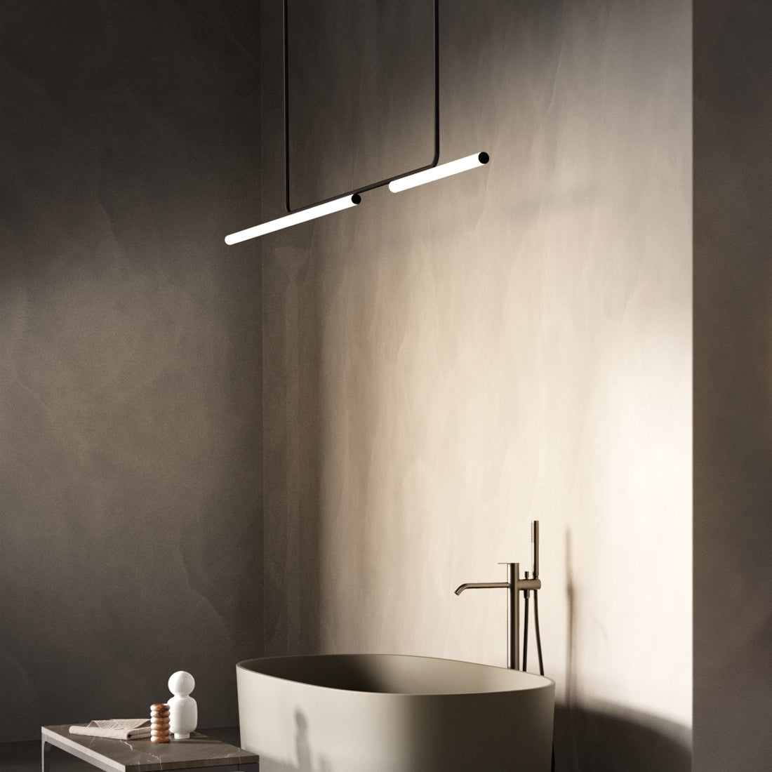 Ambrosia Pendant/Ceiling Light by Marset, showing ambrosia pendant/ceiling light in live shot.