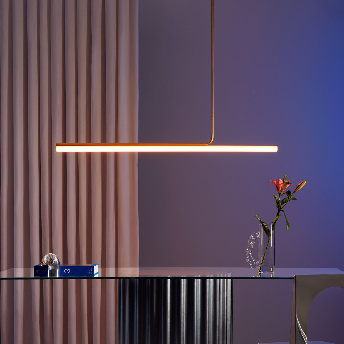 Ambrosia Pendant/Ceiling Light by Marset, showing ambrosia pendant/ceiling light in live shot.