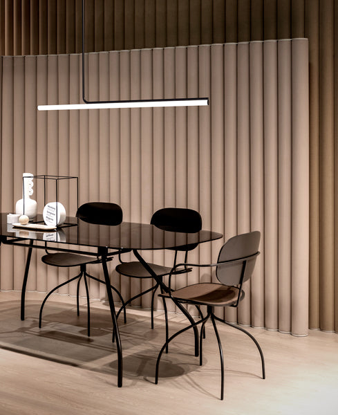 Ambrosia Pendant/Ceiling Light by Marset, showing ambrosia pendant/ceiling light in live shot.