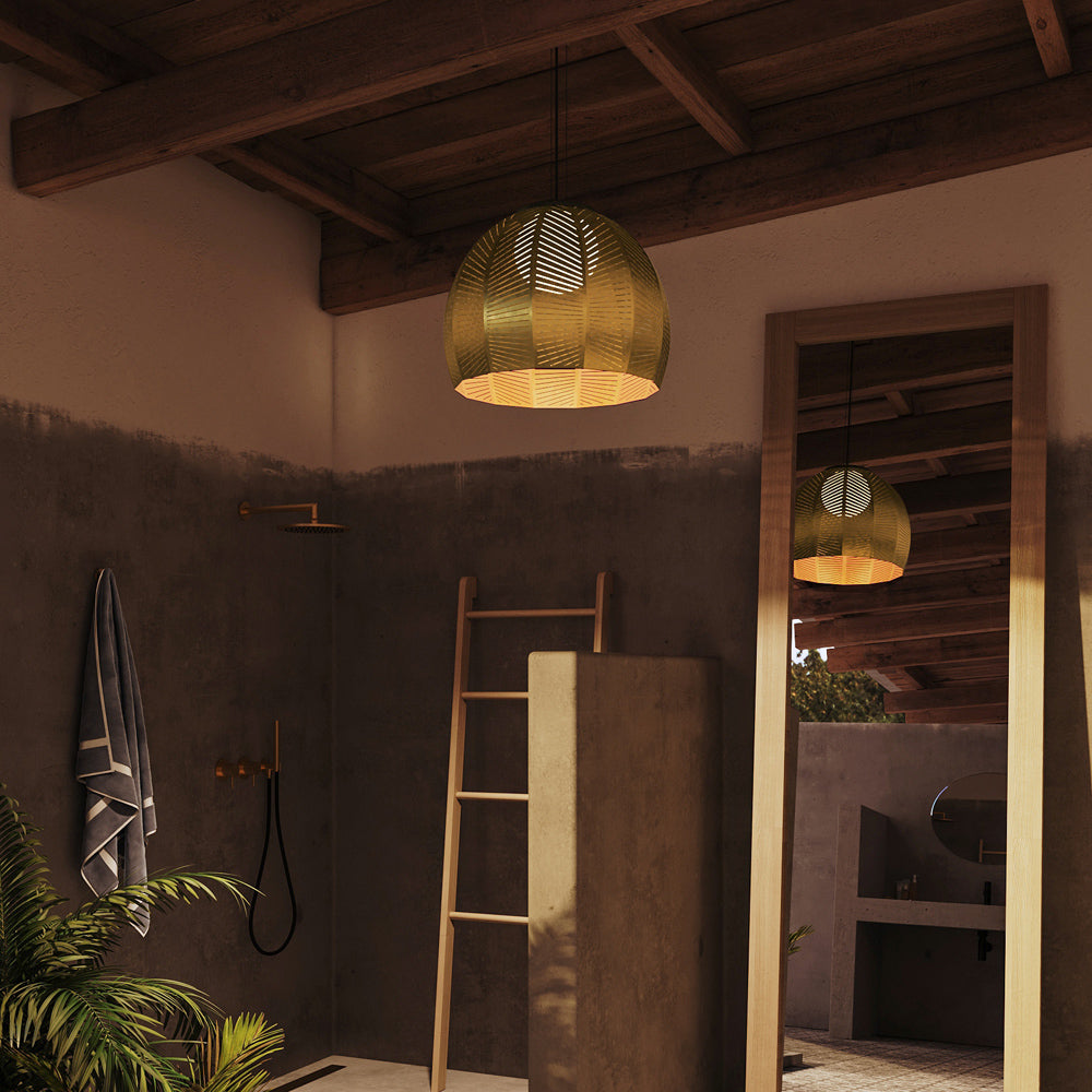 Amicus 16" Pendant by Cerno, showing of amicus 16" pendant in live shot.