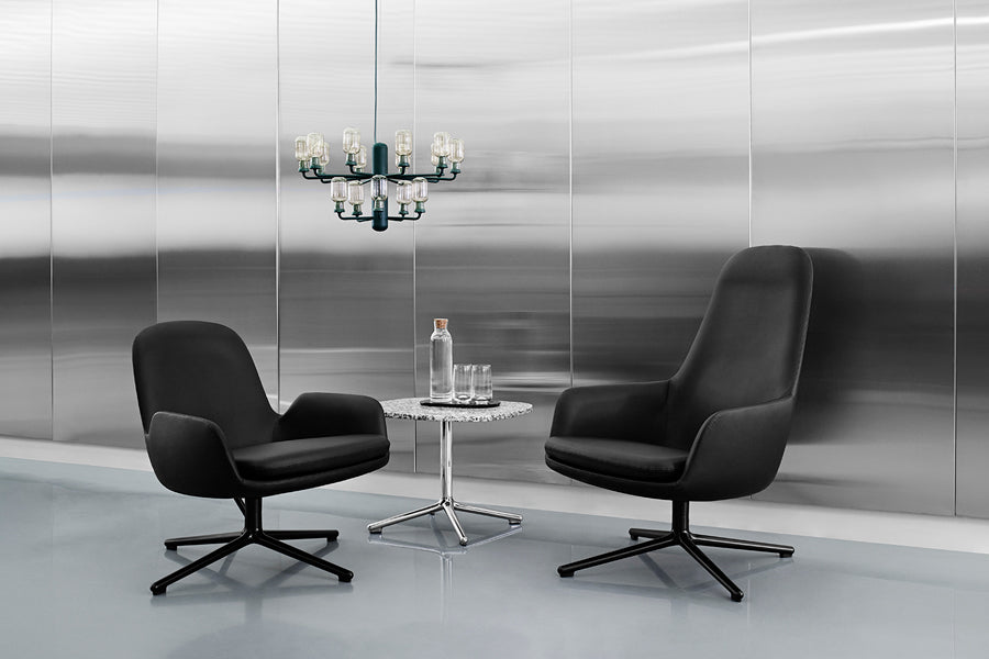 Amp US Chandelier by Normann Copenhagen, showing amp us chandelier in live shot.
