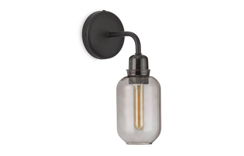 Amp US Wall Lamp by Normann Copenhagen - Smoke Glass/Black Marble.