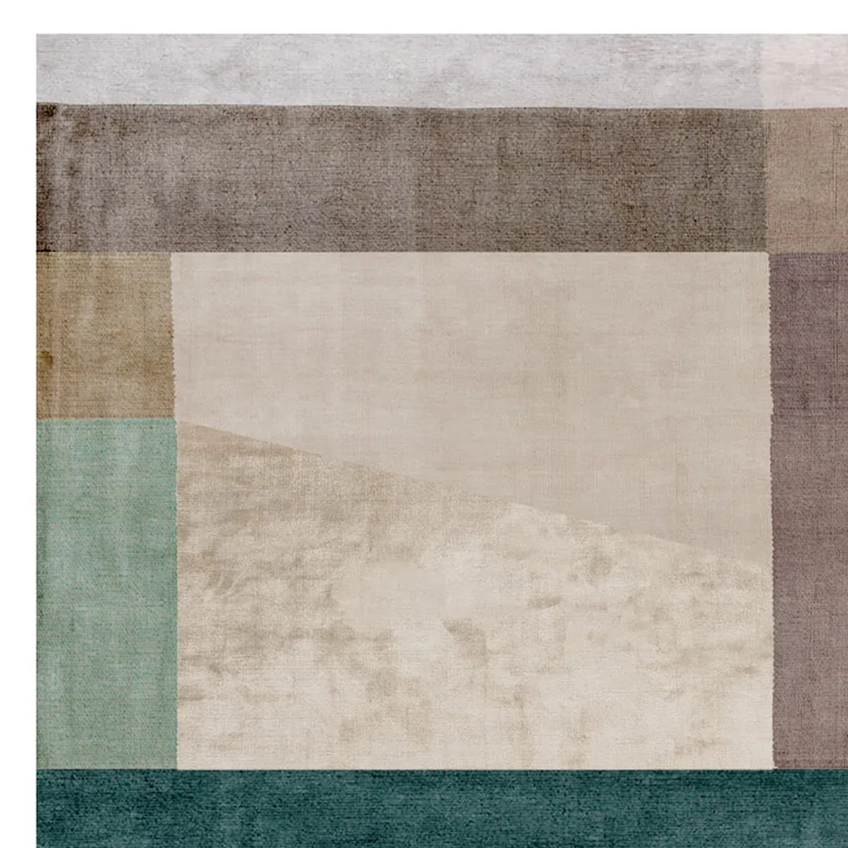 Ancona No 104 AO104 Rug by Second Studio, showing closeup view of ancona no 104 ao104 rug by second studio in rectangular/multi colors.