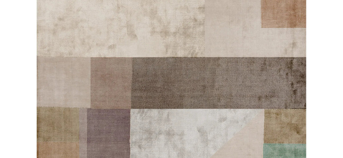 Ancona No 105 AO105 Rug by Second Studio, showing closeup view of ancona no 105 ao105 rug by second studio in rectangular/multi colors.