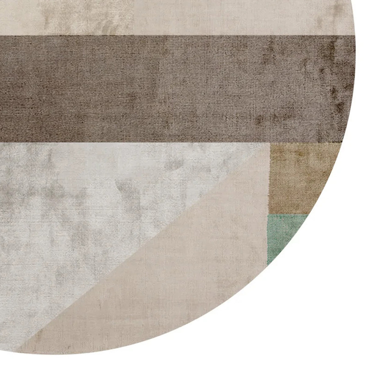 Ancona No 105 AO105 Rug by Second Studio, showing closeup view of ancona no 105 ao105 rug by second studio in round/multi colors.