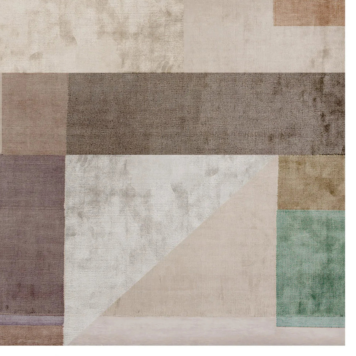Ancona No 105 AO105 Rug by Second Studio, showing closeup view of ancona no 105 ao105 rug by second studio in rectangular/multi colors.