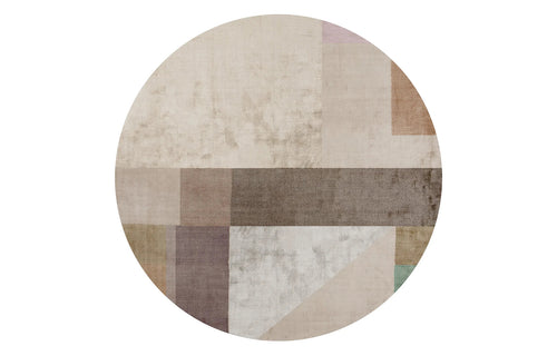 Ancona No 105 AO105 Rug by Second Studio - Round/Multi Colors.