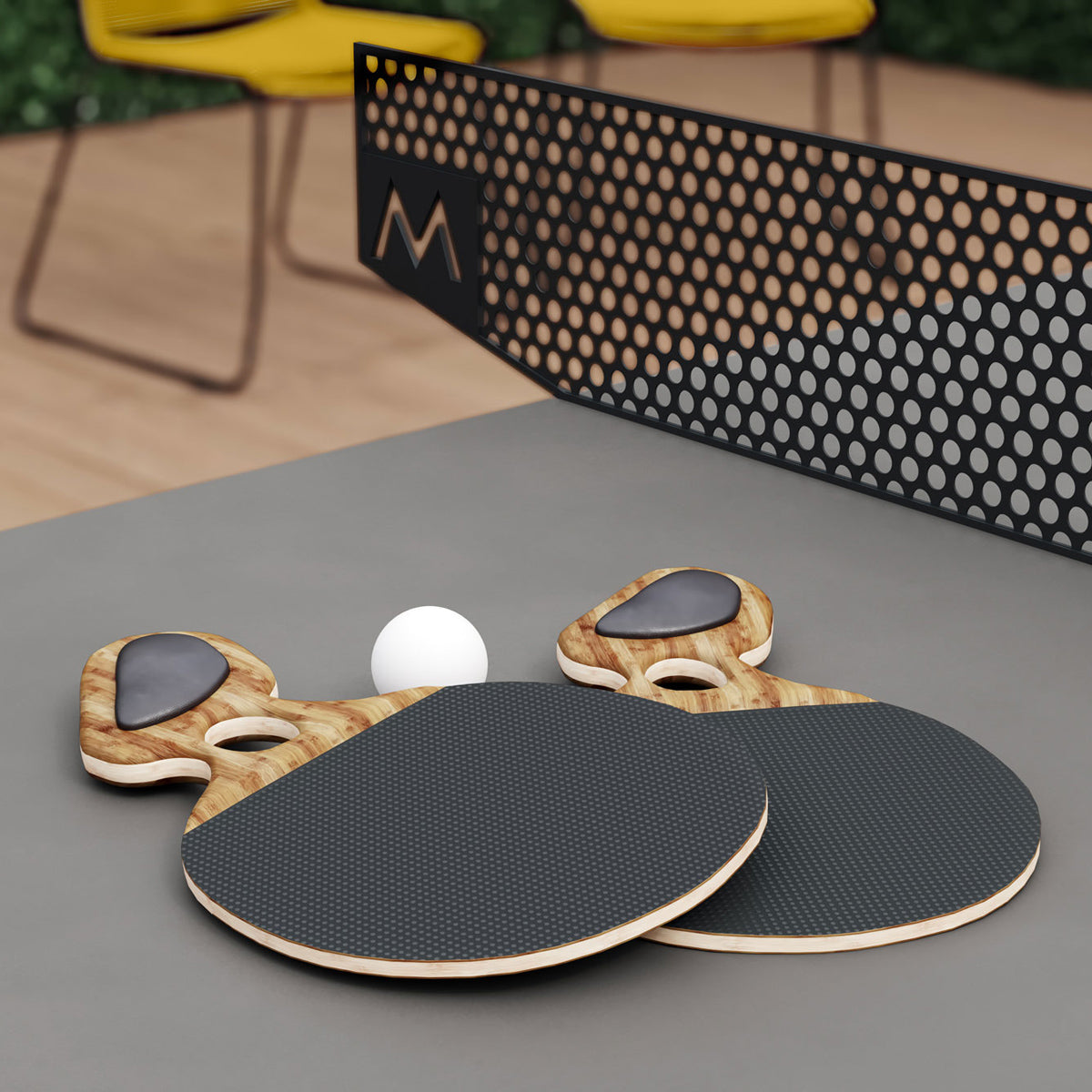 Arcen Paddle by Viesso, showing arcen paddles in live shot.
