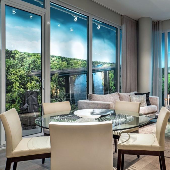 Aria Wood Dining Chair-Fabric by SohoConcept, showing of aria wood dining chair-fabric in live shot.