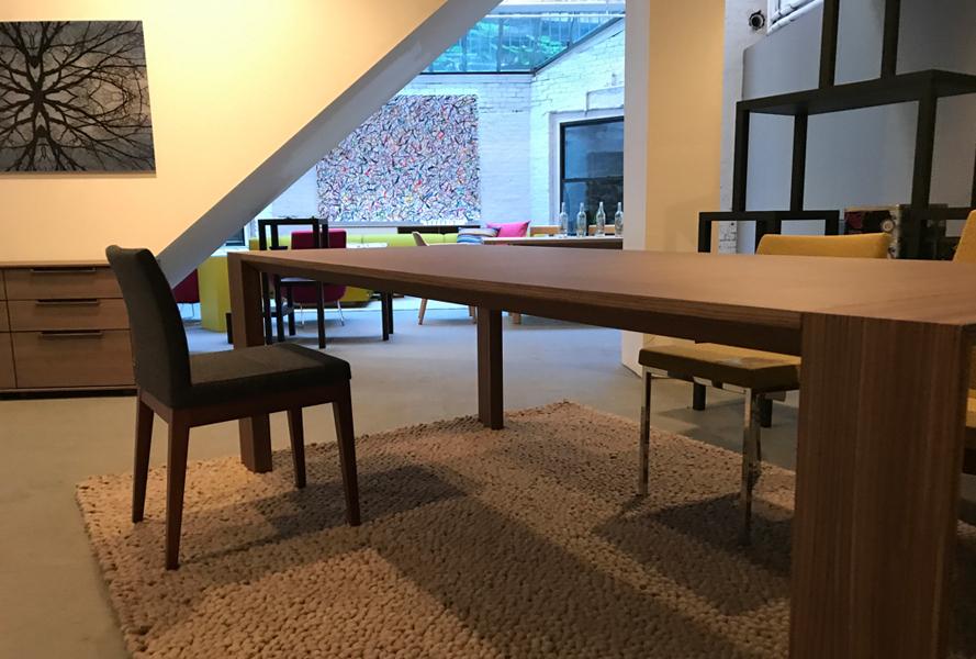 Aria Wood Dining Chair-Fabric by SohoConcept, showing of aria wood dining chair-fabric in live shot.