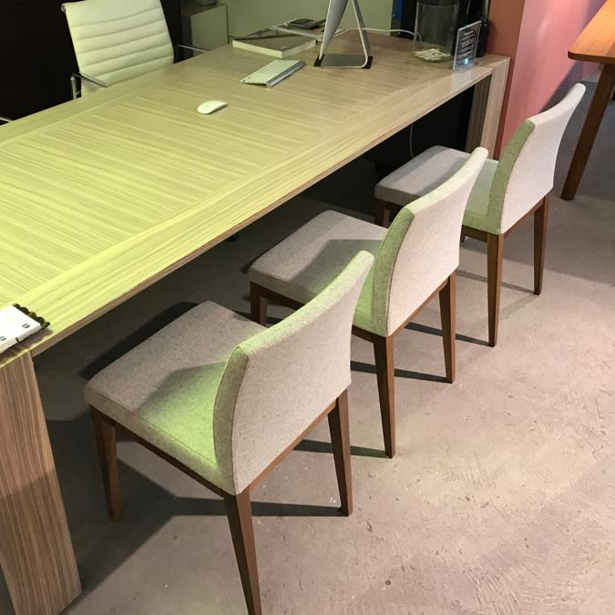 Aria Wood Dining Chair-Leather by SohoConcept, showing of aria wood dining chair-leather in live shot.