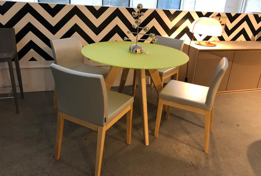 Aria Wood Dining Chair-Leather by SohoConcept, showing of aria wood dining chair-leather in live shot.