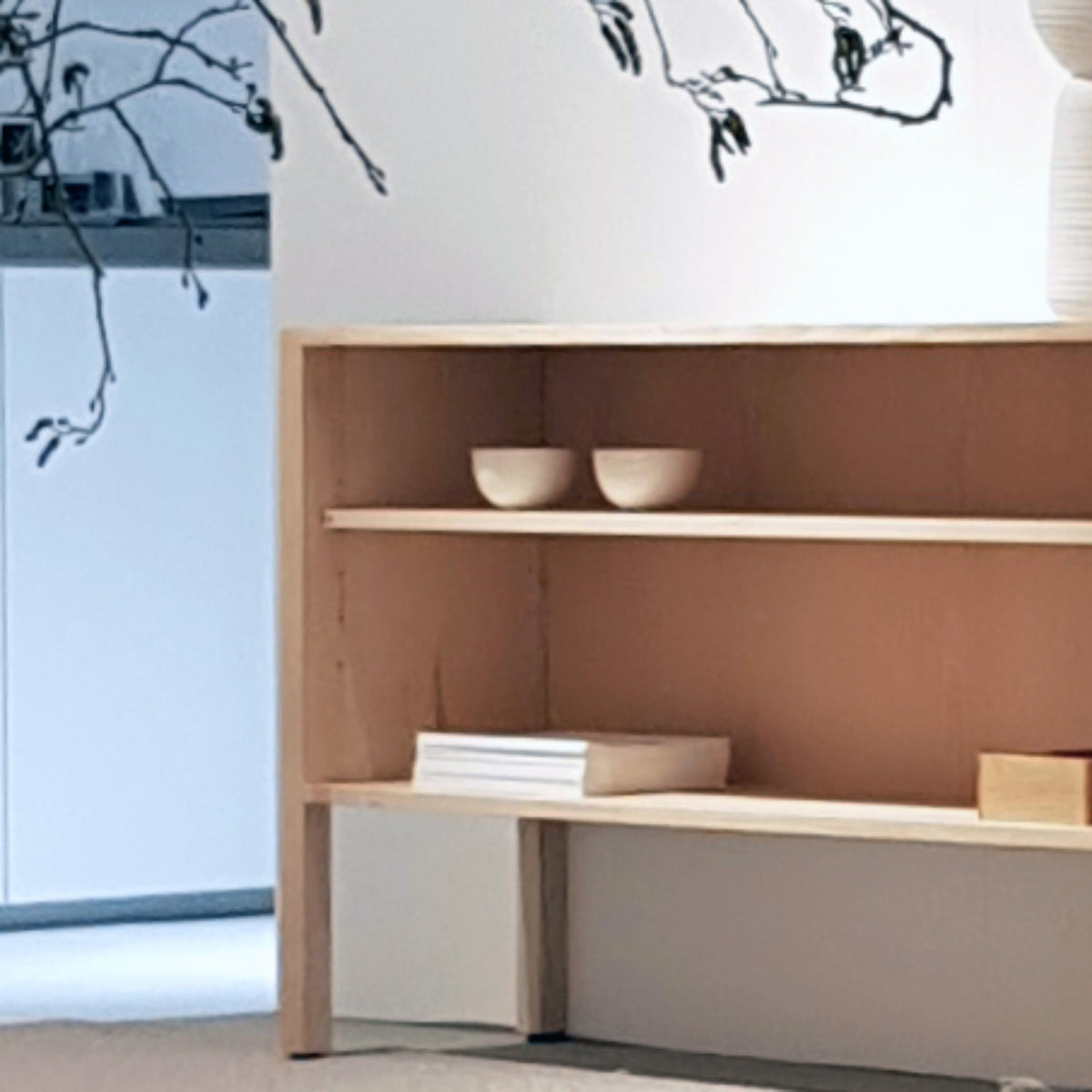 Arkitecture Cabinet by Nikari, showing closeup view of arkitecture cabinet in live shot.