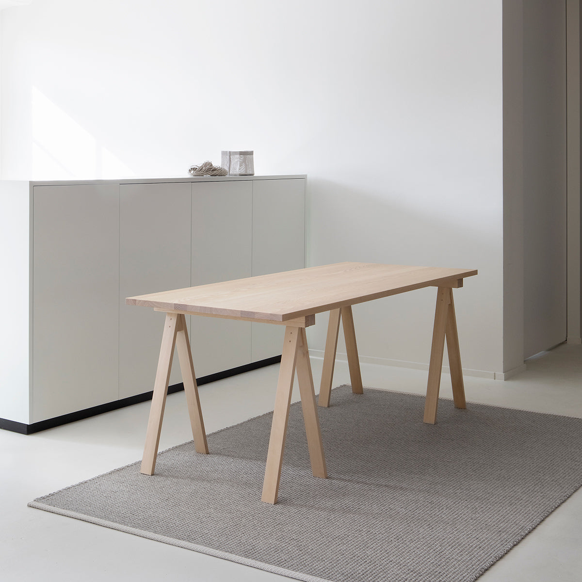 Arkitecture Table by Nikari, showing arkitecture table in birch.