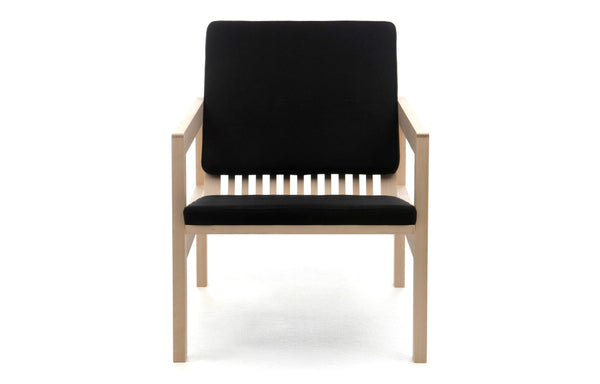 Arkitecture YKA1 Lounge Chair by Nikari - Fabric 2: Steelcut Trio By Kvadrat.