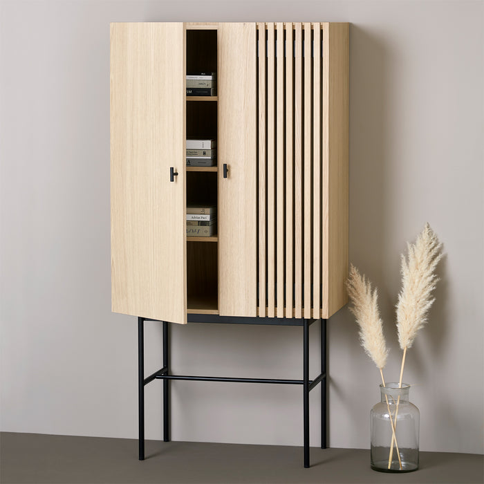 Array Highboard by Woud, showing array highboard in live shot.