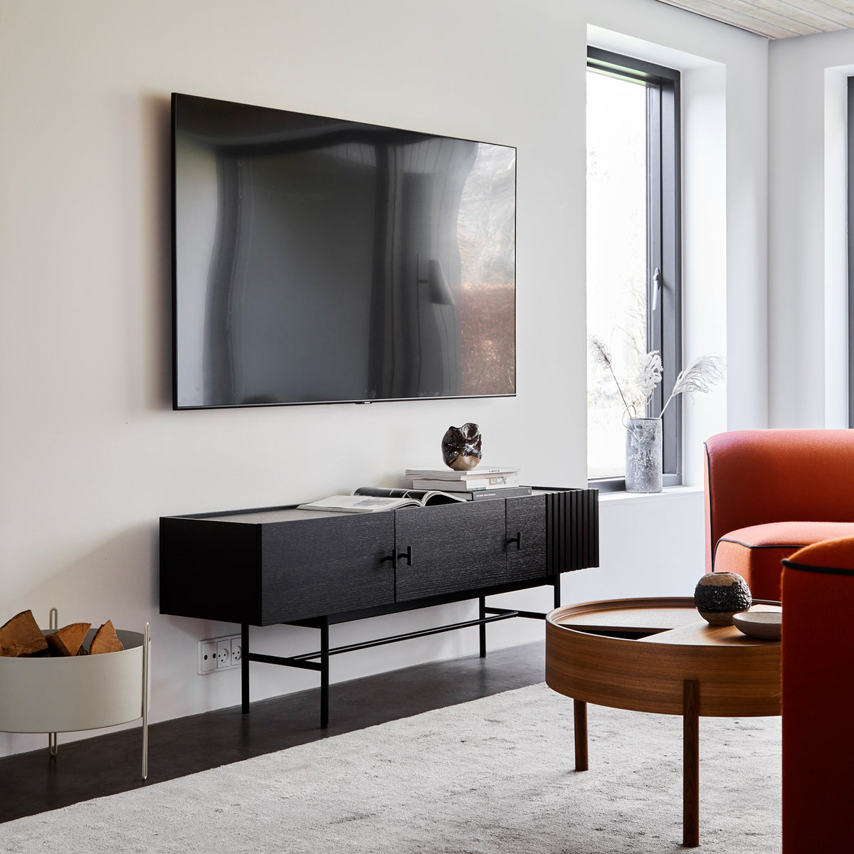 Array Low Sideboard by Woud, showing array low sideboard in live shot.