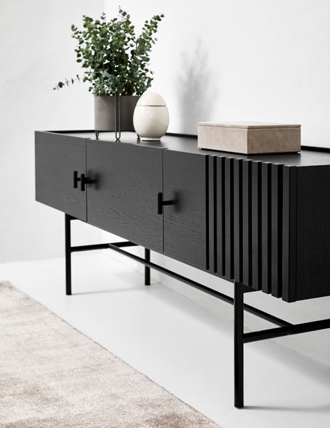 Array Low Sideboard by Woud, showing array low sideboard in live shot.