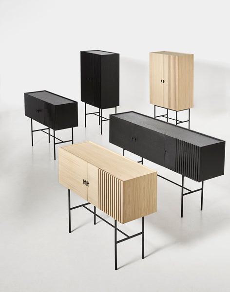 Array Low Sideboard by Woud, showing array low sideboard in live shot.