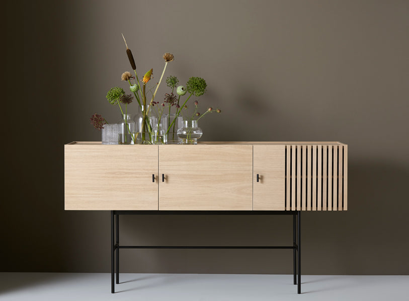 Array Sideboard by Woud, showing array sideboard in live shot.