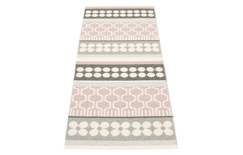 Asta Pale Rose Runner Rug by Pappelina.