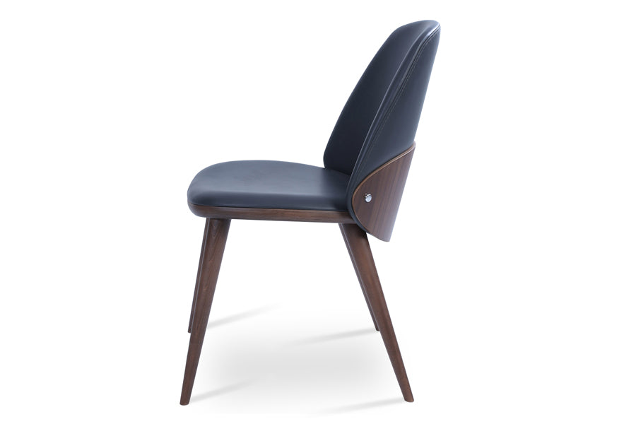 Aston Dining Chair by SohoConcept, showing side view of dining chair.