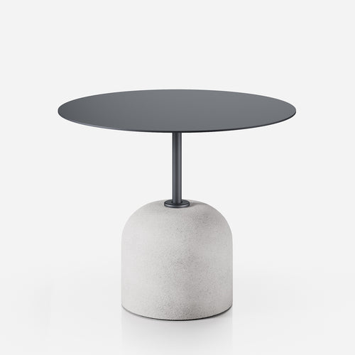 Avalon Coffee Table by Kollektiff, showing avalon coffee table in light grey concrete base.