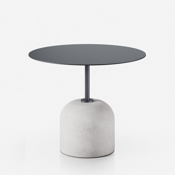 Avalon Coffee Table by Kollektiff, showing avalon coffee table in light grey concrete base.