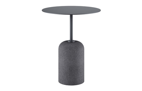 Avalon Side Table by Kollektiff - Anthracite Concrete Base.