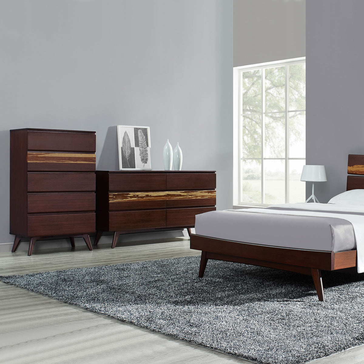 Azara Bedroom Collection by Greenington, showing azara bedroom collection in live shot.
