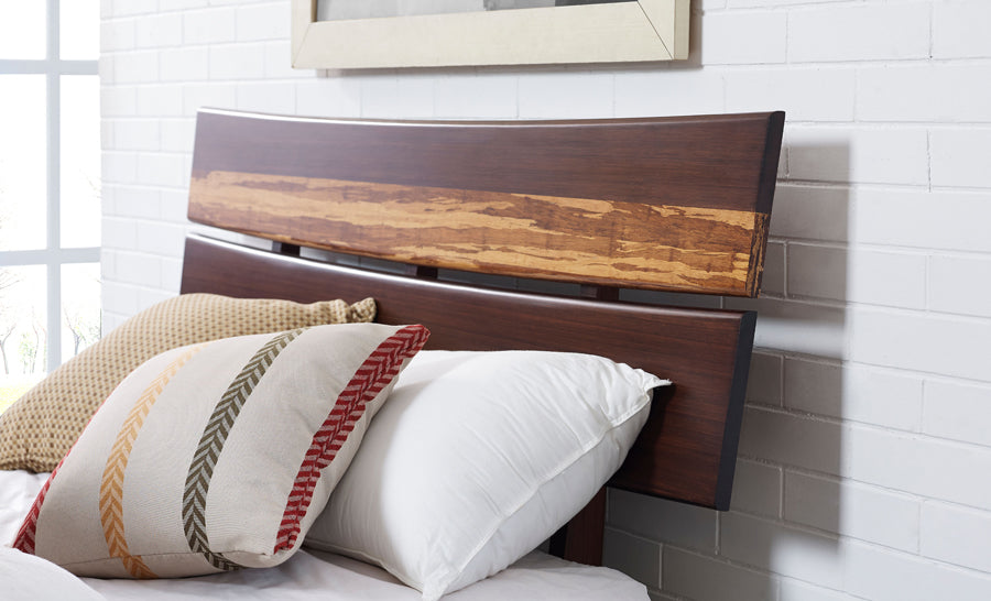 Azara Bedroom Collection by Greenington, showing closeup view of azara bedroom collection in live shot.