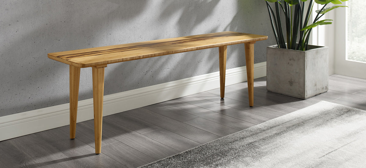 Azara Dining Bench by Greenington, showing azara dining bench in live shot.