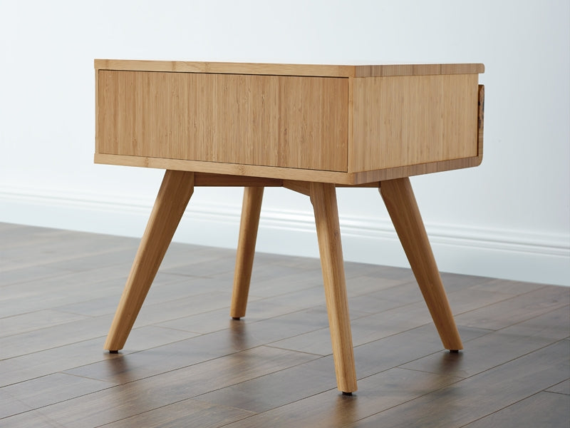 Azara Nightstand by Greenington, showing azara nightstand in live shot.