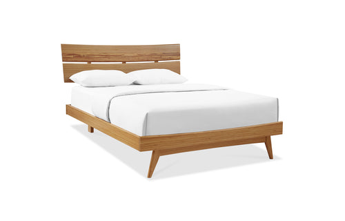Azara Platform Bed by Greenington - Caramelized Wood.