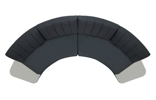 Babbo Big HPL Configuration 4 by Mamagreen - Black Stamskin Leather/Black Sunbrella Cushion.