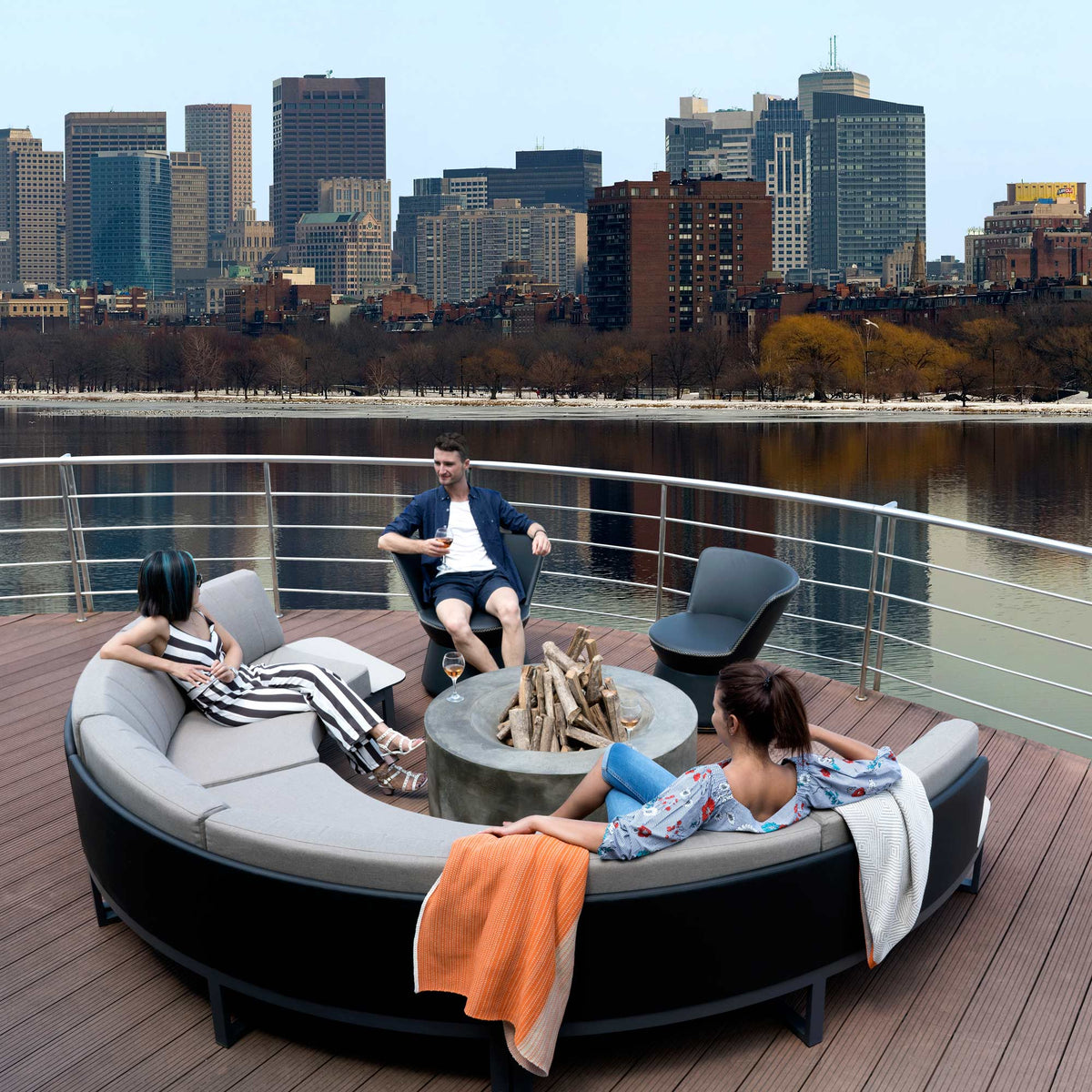 Babbo HPL Right Hand Sectional by Mamagreen, showing babbo hpl right hand sectional in live shot.
