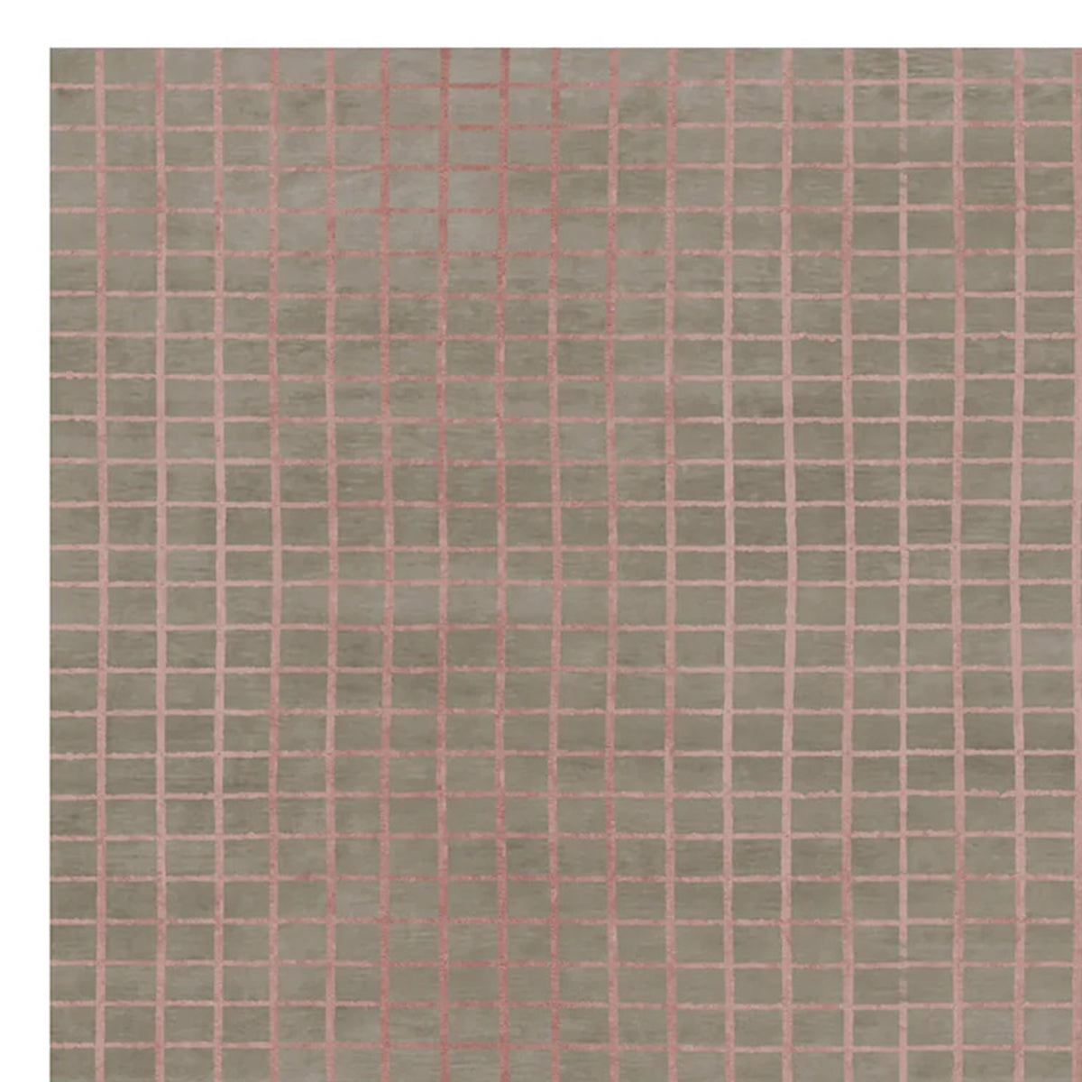 Bacio Della Luna No 55 BO55 Rug by Second Studio, showing closeup view of bacio della luna no 55 bo55 rug by second studio in rectangular/dark taupe & pink.