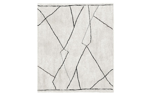 Bagnolo In Piano BO202 Rug by Second Studio - Off White/Grey & Black.