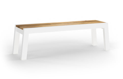 Baia Teak Aluminum Bench by Mamagreen - 57