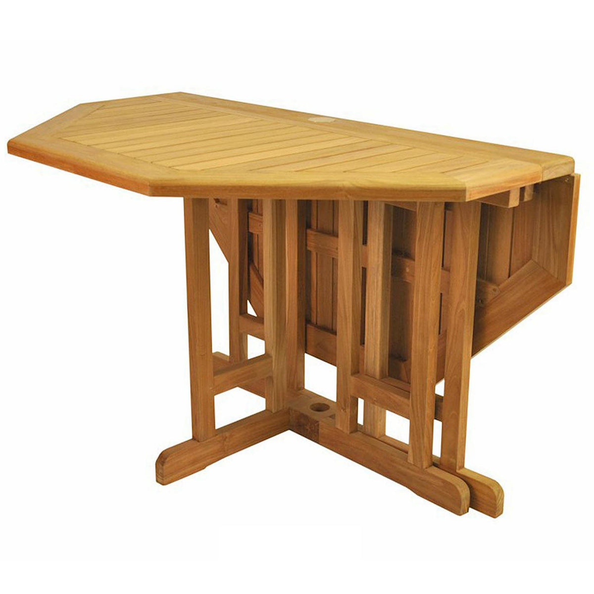 Balboa Folding Dining Table by SohoConcept, showing fold view of balboa folding dining table.