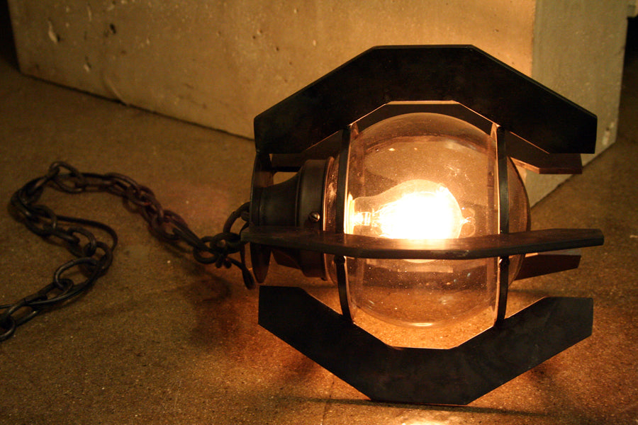 James De Wulf Ball Pendant by De Wulf, showing side view of the pendant.